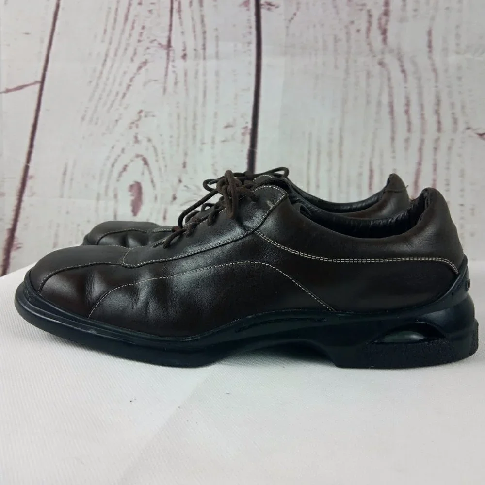 Cole Haan Air Men's Brown Leather Round Toe Stitched Oxford Shoes Size 1…